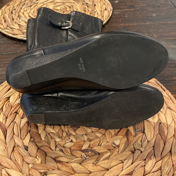 Black Leather Steve Madden Intyce Boots in size 5.5 - Picture 5 of 6